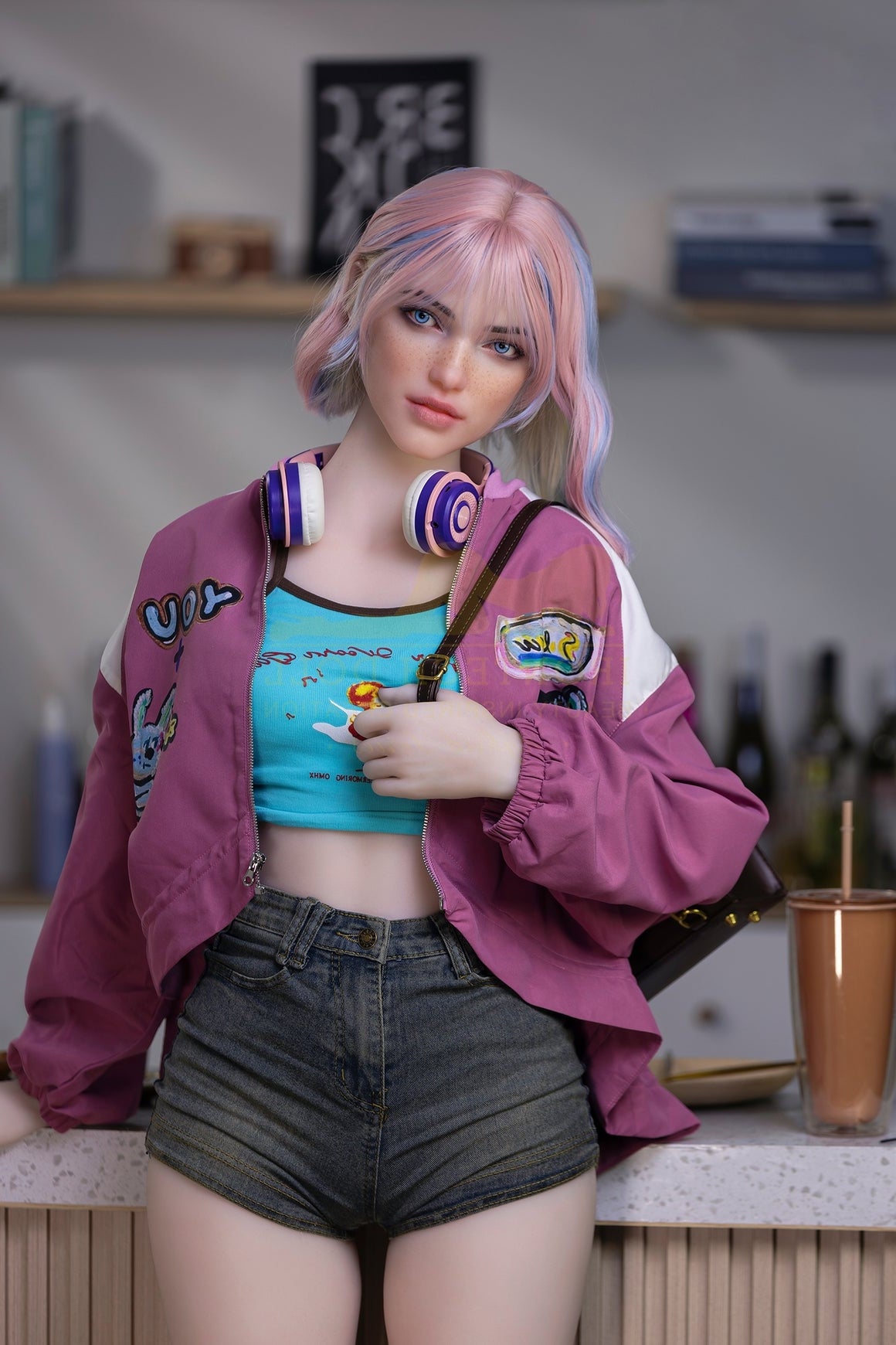 162cm/5ft4 A-Cup Cute Hybrid Sex Doll with S46 Head Silicone + TPE Body Irontech