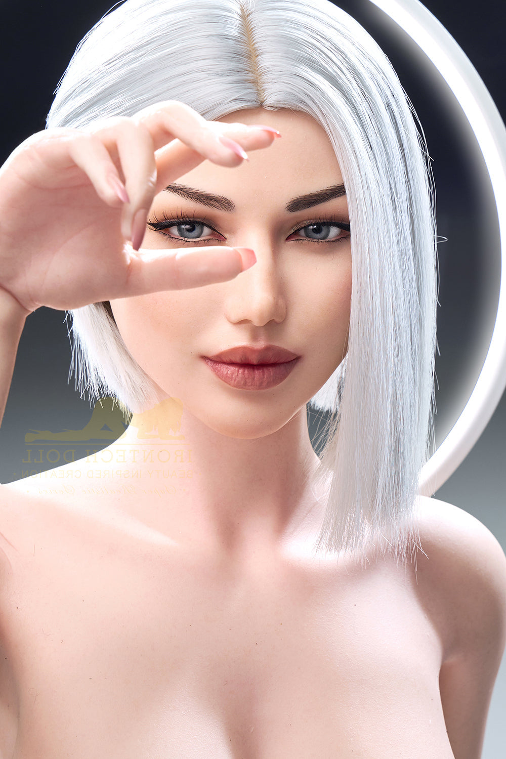 159cm/5ft3 G-cup Huge Breast Bubble Butt Silicone Sex Doll – S13 Celin Torso Irontech