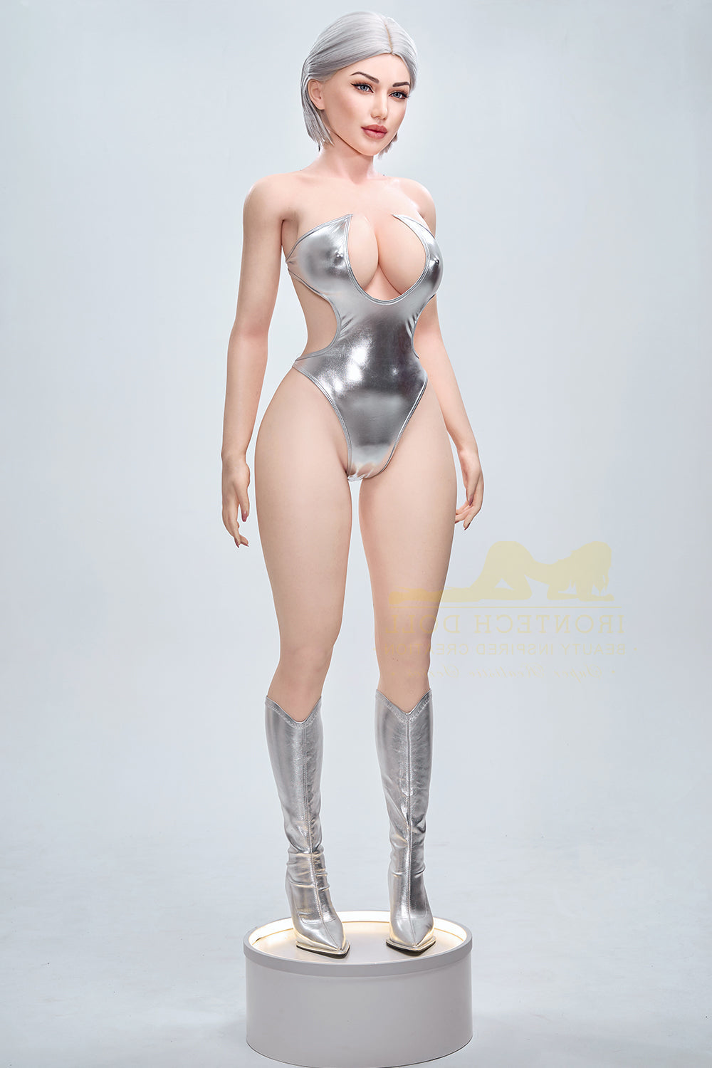 159cm/5ft3 G-cup Huge Breast Bubble Butt Silicone Sex Doll – S13 Celin Torso Irontech