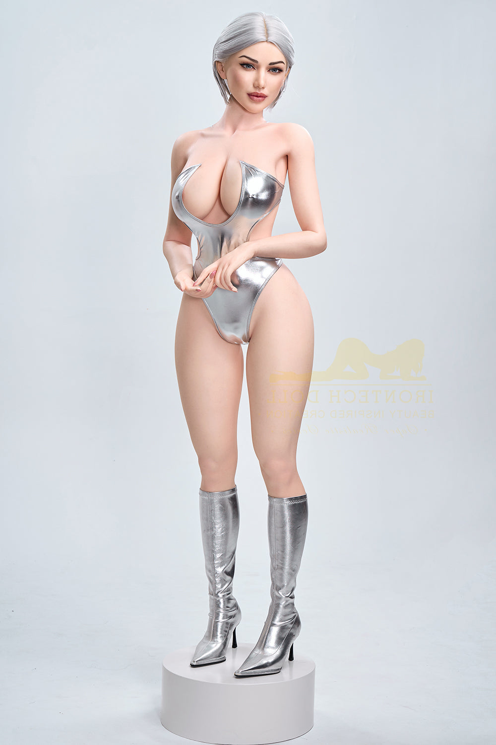 159cm/5ft3 G-cup Huge Breast Bubble Butt Silicone Sex Doll – S13 Celin Torso Irontech