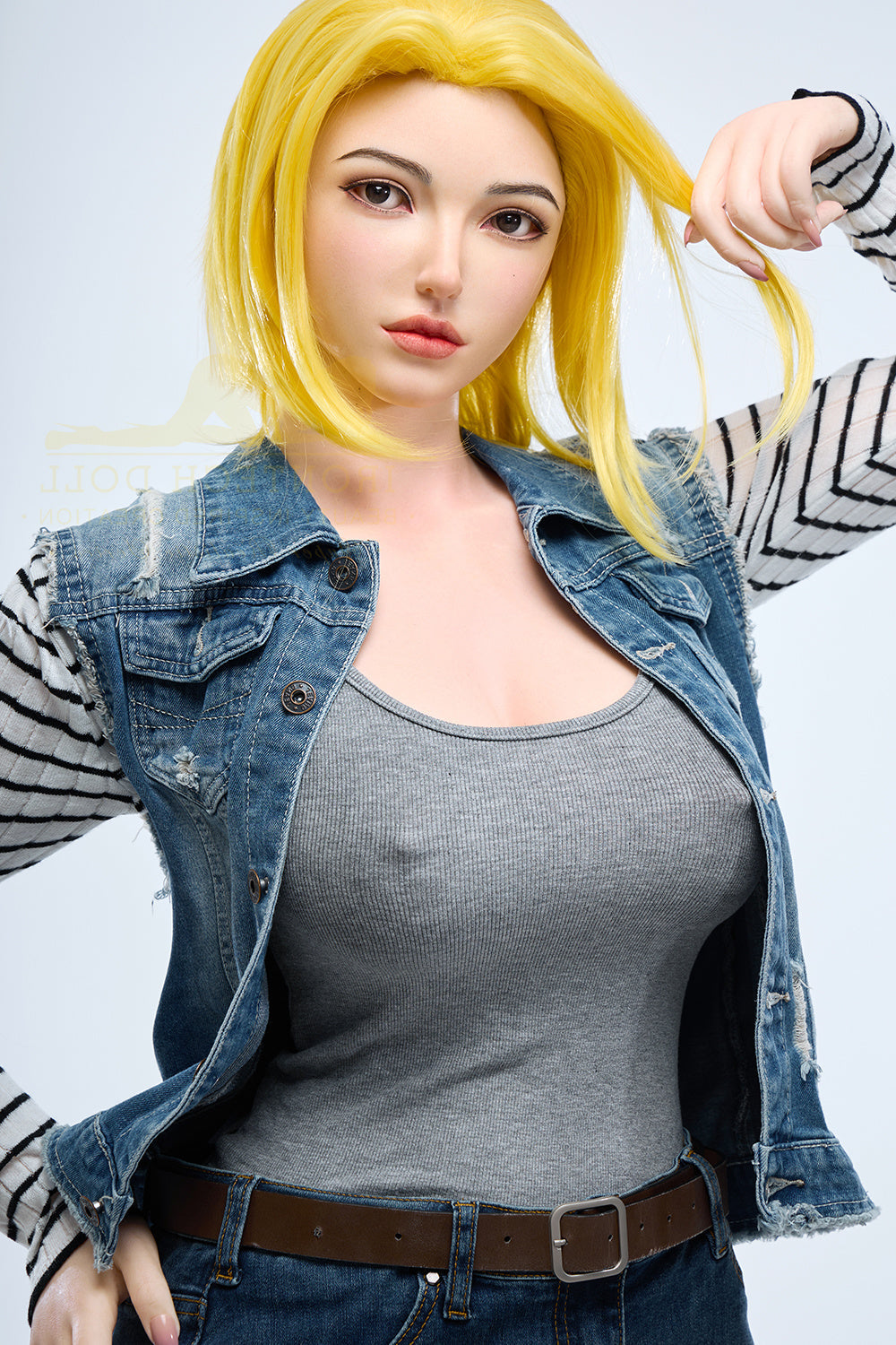 159cm/5ft3 G-cup Bubble Butt Huge Tits Silicone Sex Doll – S41 Joline Torso Irontech