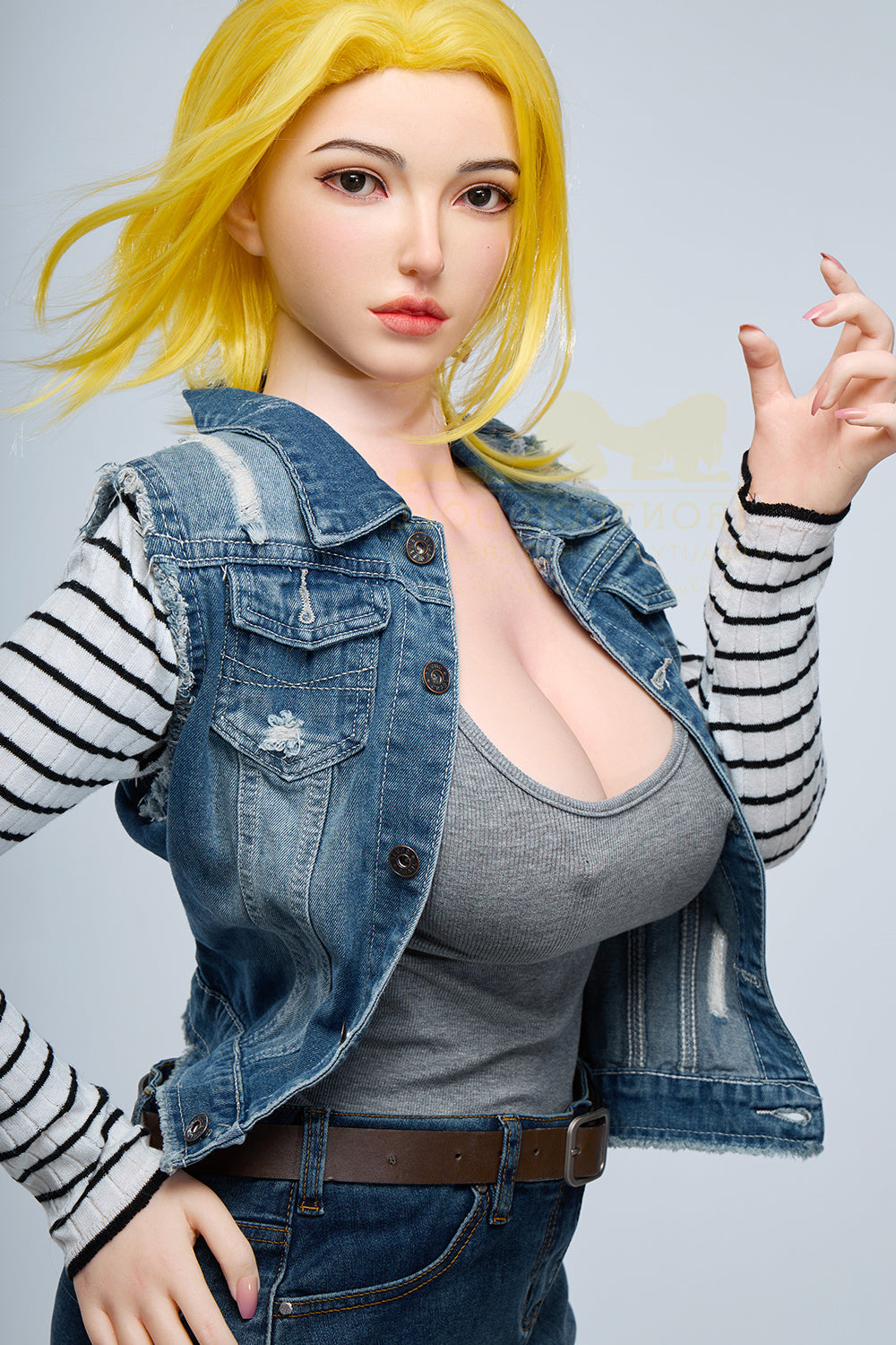 159cm/5ft3 G-cup Bubble Butt Huge Tits Silicone Sex Doll – S41 Joline Torso Irontech