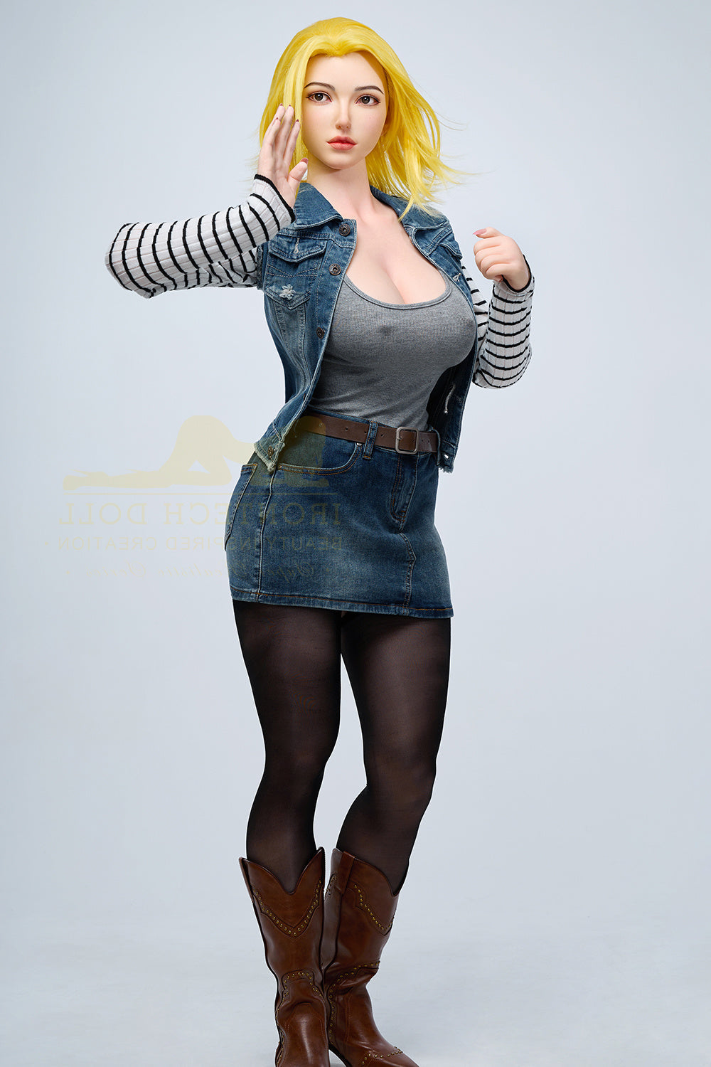 159cm/5ft3 G-cup Bubble Butt Huge Tits Silicone Sex Doll – S41 Joline Torso Irontech