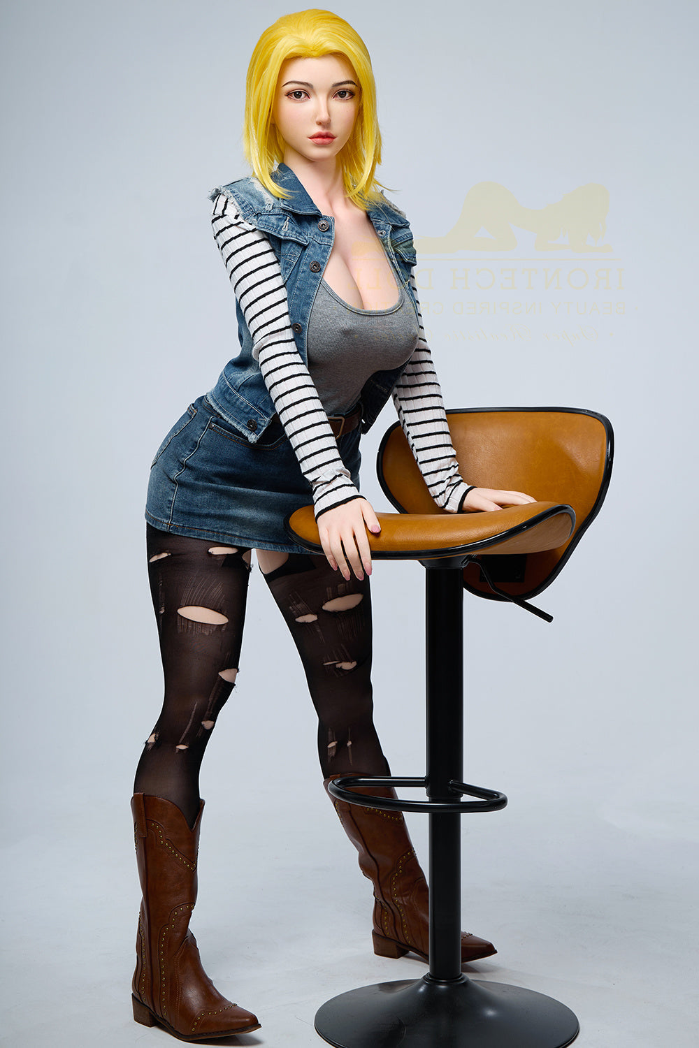 159cm/5ft3 G-cup Bubble Butt Huge Tits Silicone Sex Doll – S41 Joline Torso Irontech