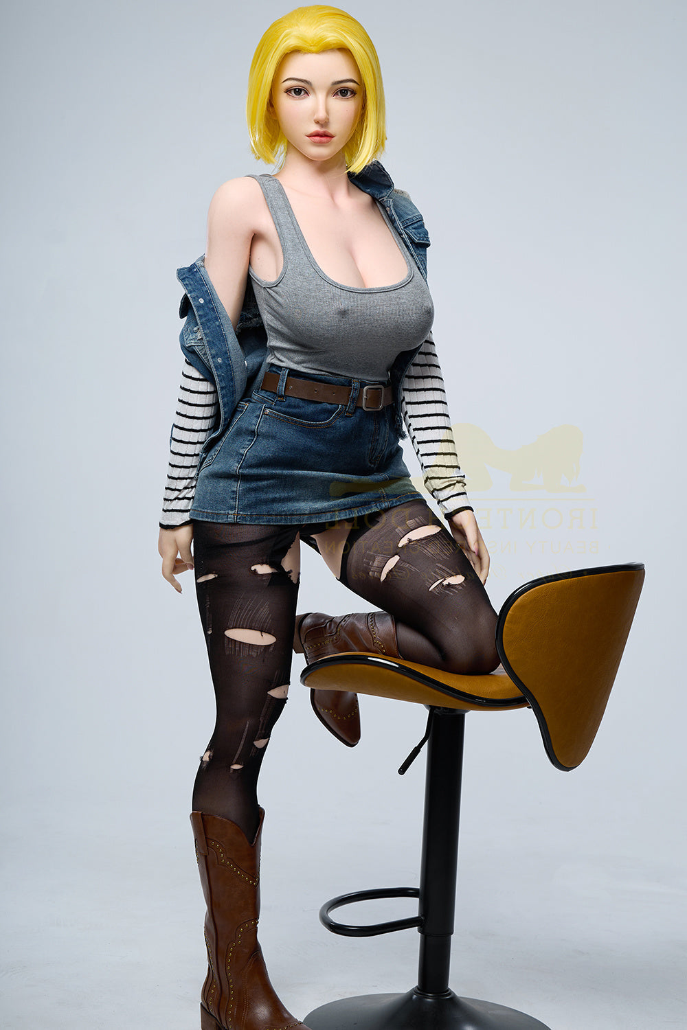 159cm/5ft3 G-cup Bubble Butt Huge Tits Silicone Sex Doll – S41 Joline Torso Irontech