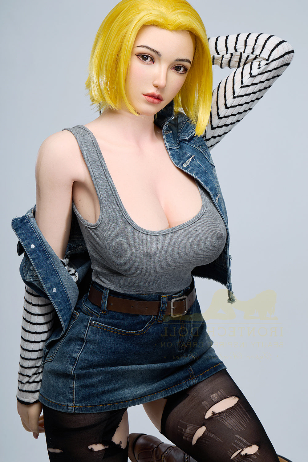 159cm/5ft3 G-cup Bubble Butt Huge Tits Silicone Sex Doll – S41 Joline Torso Irontech