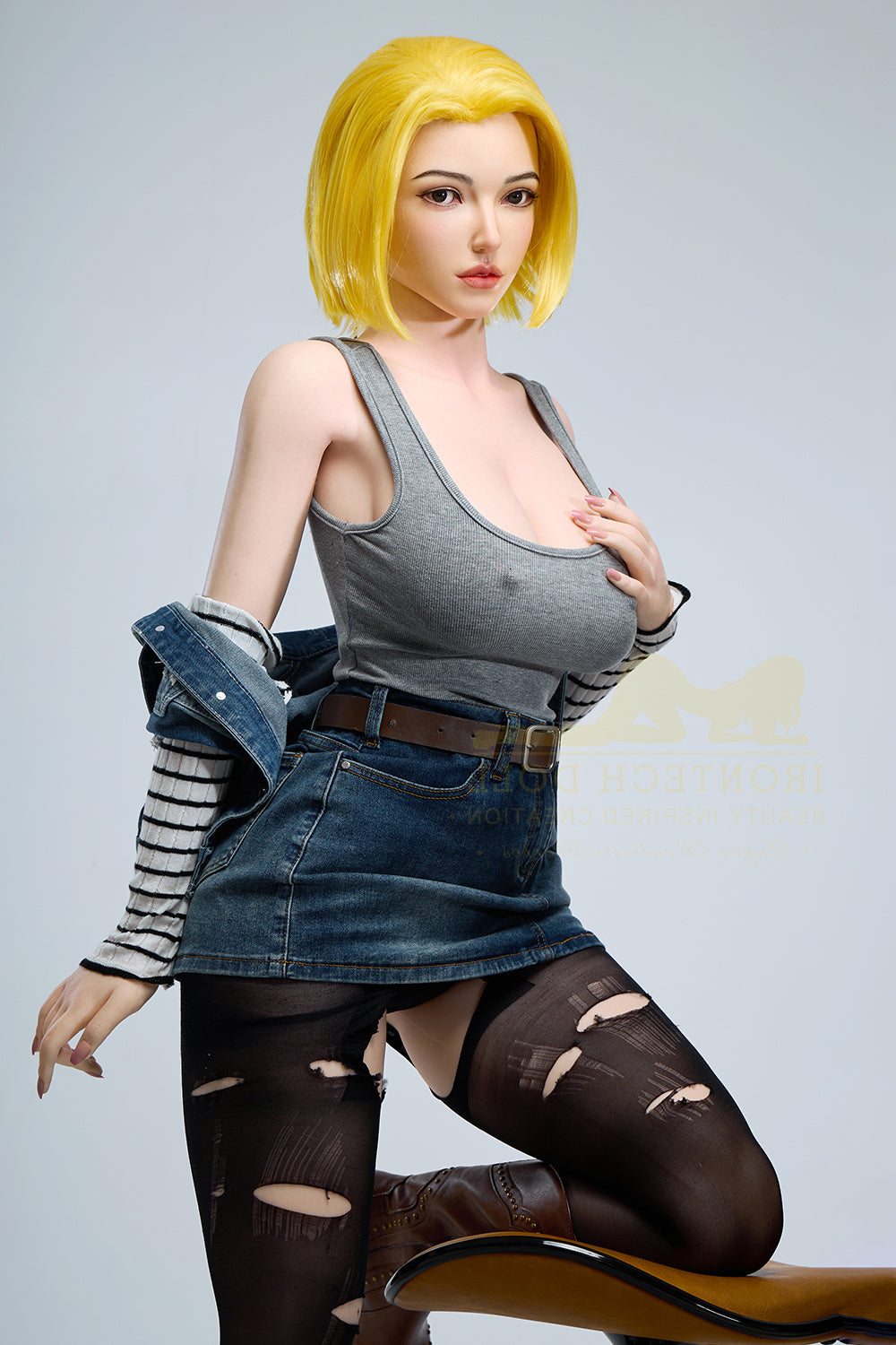 159cm/5ft3 G-cup Bubble Butt Huge Tits Silicone Sex Doll – S41 Joline Torso Irontech