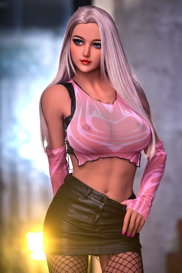 165cm/5ft5 F-Cup Skinny Big Tits|Boobs Tall TPE Sex Doll with #164 Hea Torso 6ye