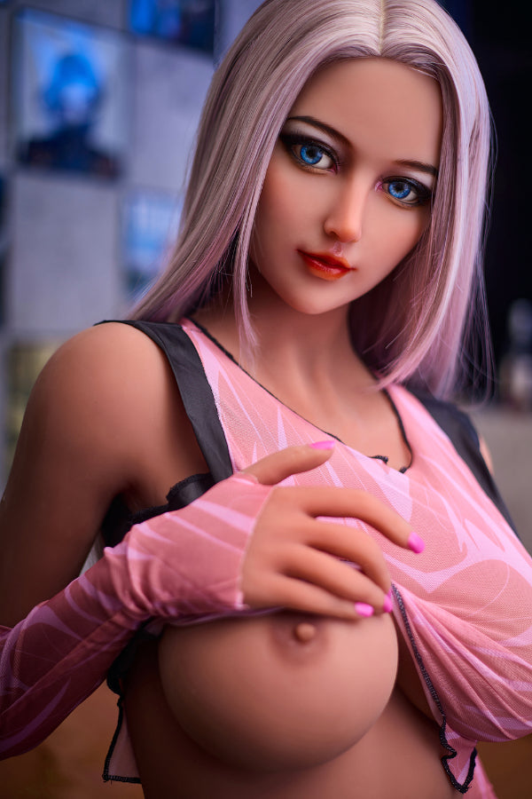 165cm/5ft5 F-Cup Skinny Big Tits|Boobs Tall TPE Sex Doll with #164 Hea Torso 6ye