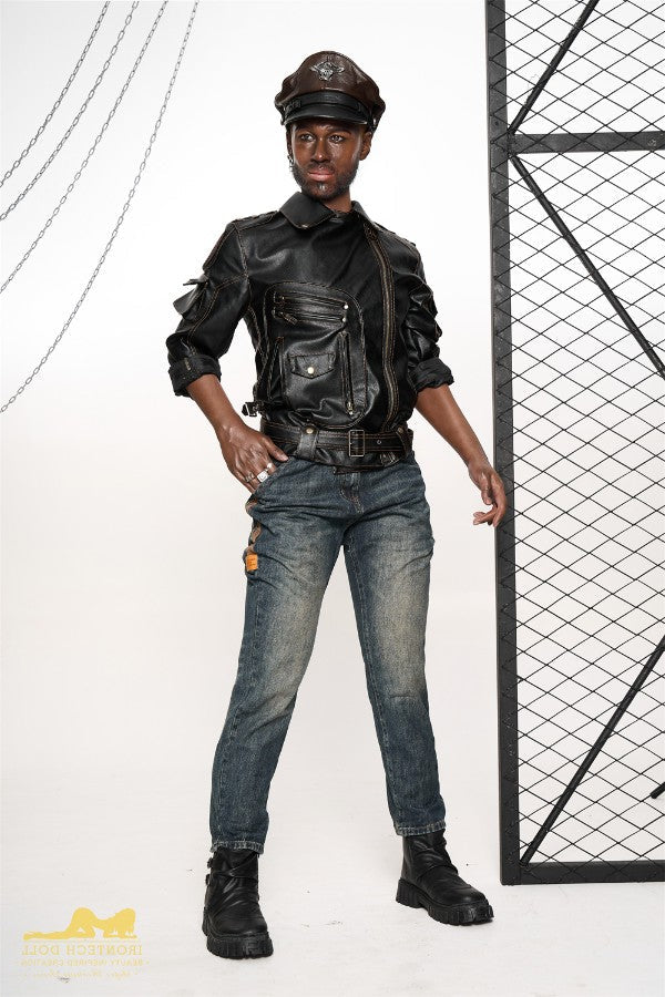 176cm/5ft9 Male Ebony|Black Tall Realistic Silicone Sex Doll - M7 Bill Torso Irontech