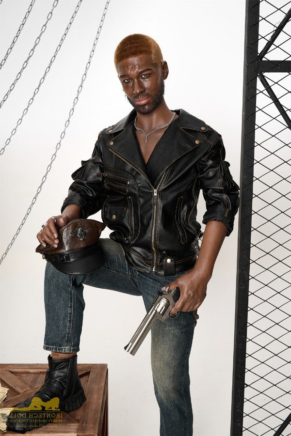 176cm/5ft9 Male Ebony|Black Tall Realistic Silicone Sex Doll - M7 Bill Torso Irontech