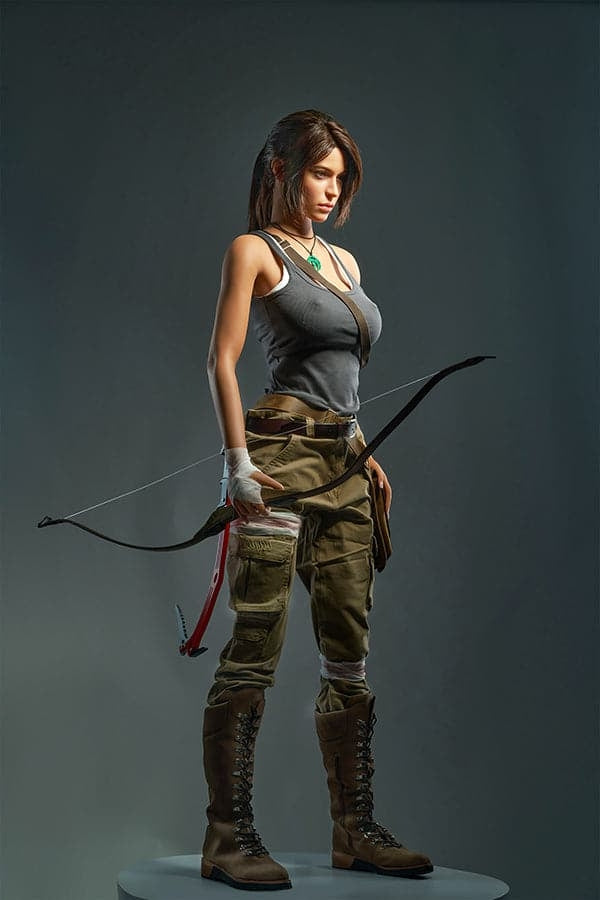 166cm/5ft5 E-Cup High-End Game Lady Doll Silicone Sex Doll Lara Croft Torso