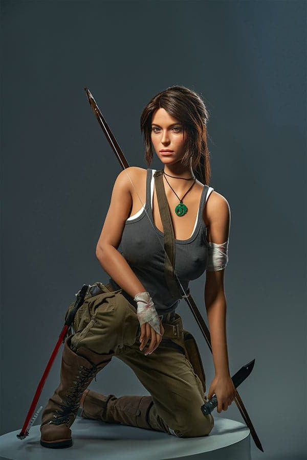 166cm/5ft5 E-Cup High-End Game Lady Doll Silicone Sex Doll Lara Croft Torso