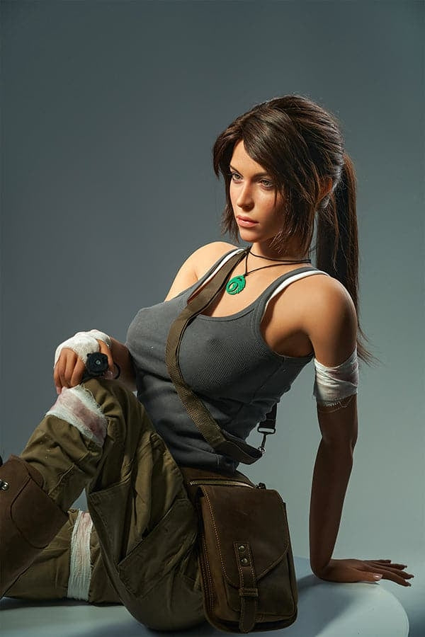 166cm/5ft5 E-Cup High-End Game Lady Doll Silicone Sex Doll Lara Croft Torso