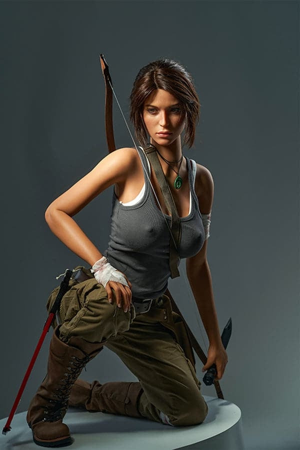 166cm/5ft5 E-Cup High-End Game Lady Doll Silicone Sex Doll Lara Croft Torso