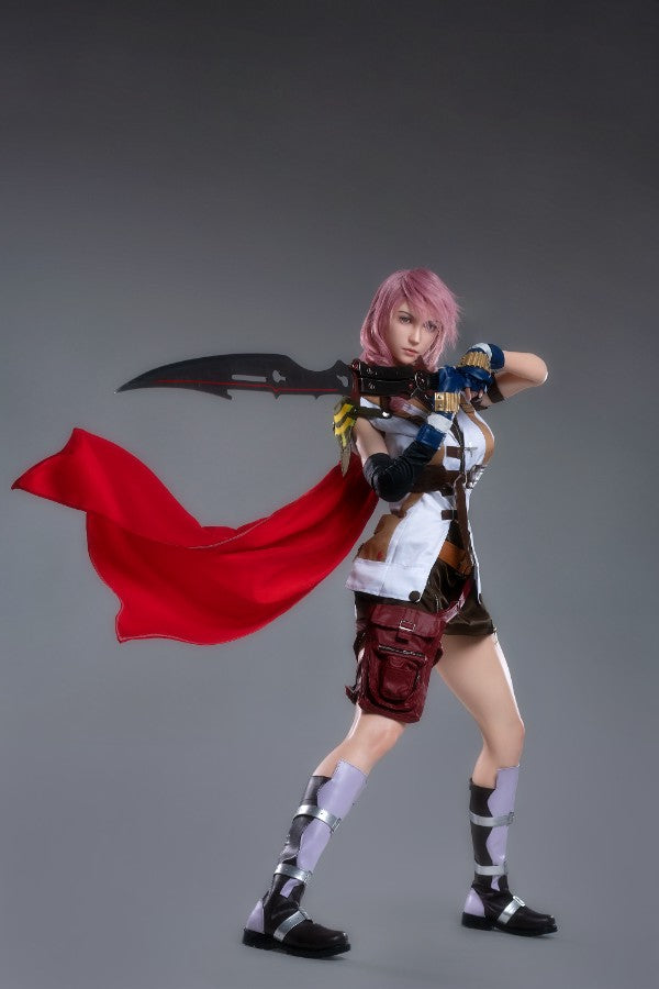 171cm/5ft7 G-cup Final Fantasy 13 Game Silicone Sex Doll - Lightning Lady