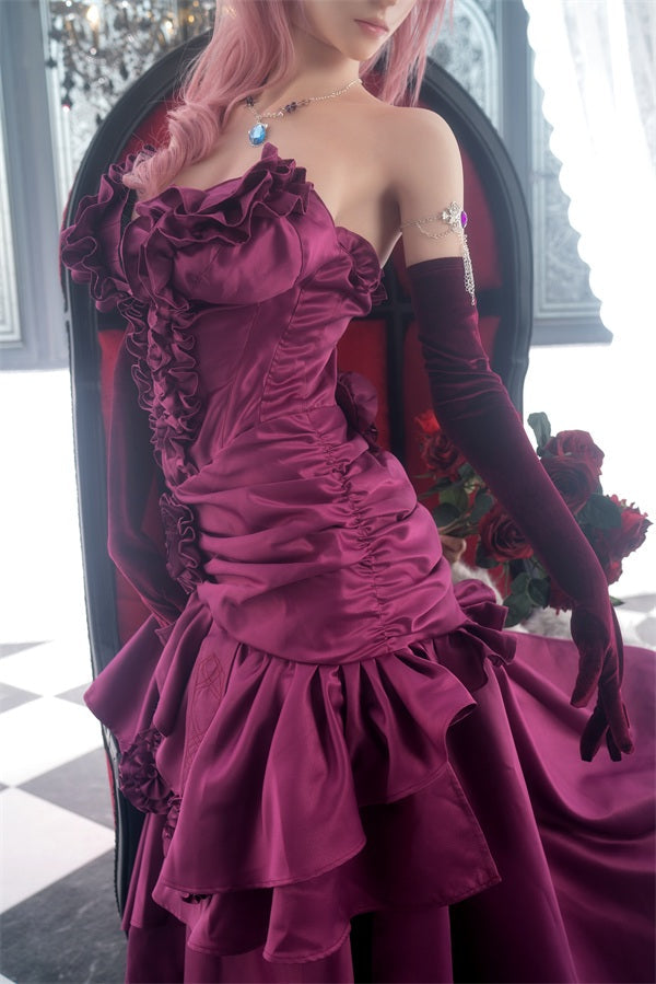 171cm 5ft7 G Cup Final Fantasy 13 Game Redhead Silicone Sex Doll Lightning - G-cup Torso Lady