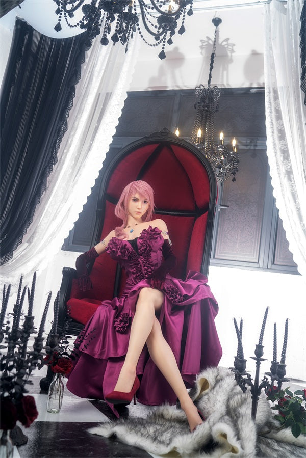 171cm 5ft7 G Cup Final Fantasy 13 Game Redhead Silicone Sex Doll Lightning - G-cup Torso Lady