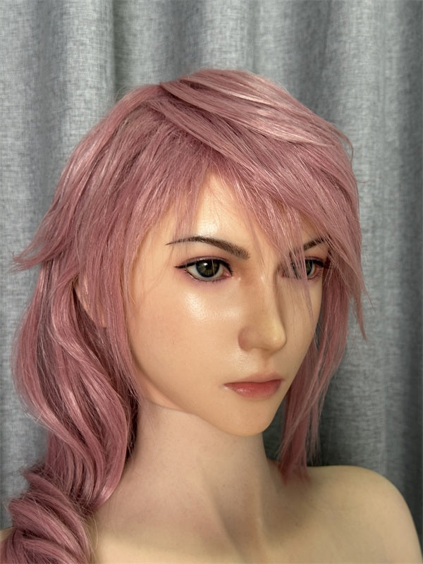 171cm 5ft7 G Cup Final Fantasy 13 Game Redhead Silicone Sex Doll Lightning - G-cup Torso Lady