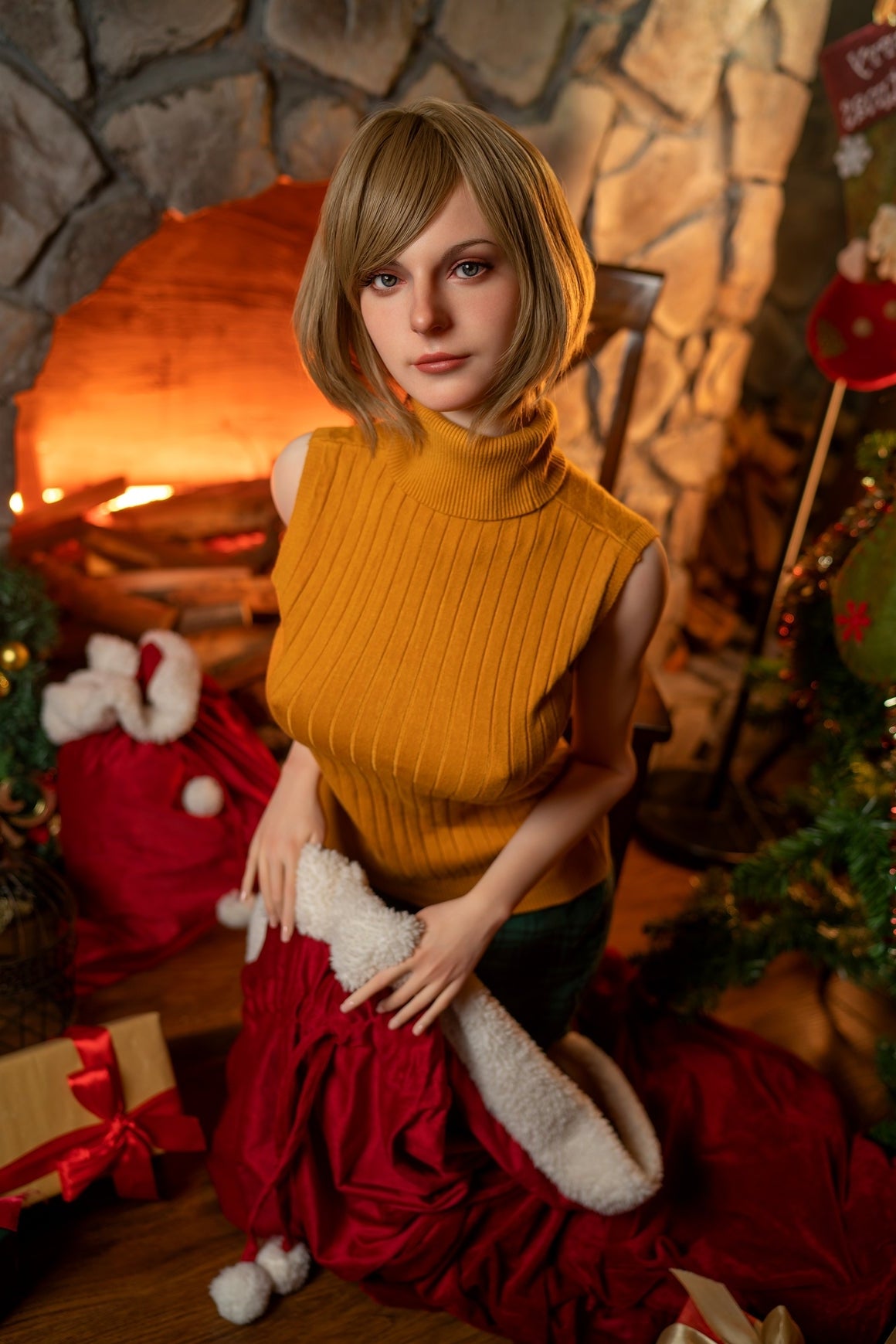 171cm/5ft7 G-cup Blonde Silicone Sex Doll - Lady No.22_1 Game