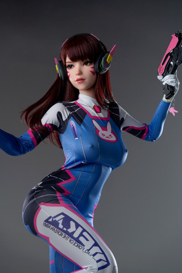 167cm/5ft6 D-cup Cosplay Game Silicone Sex Doll - D.VA Lady
