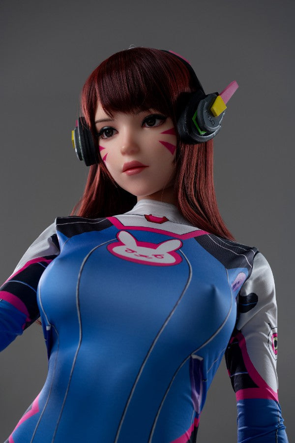 167cm/5ft6 D-cup Cosplay Game Silicone Sex Doll - D.VA Lady