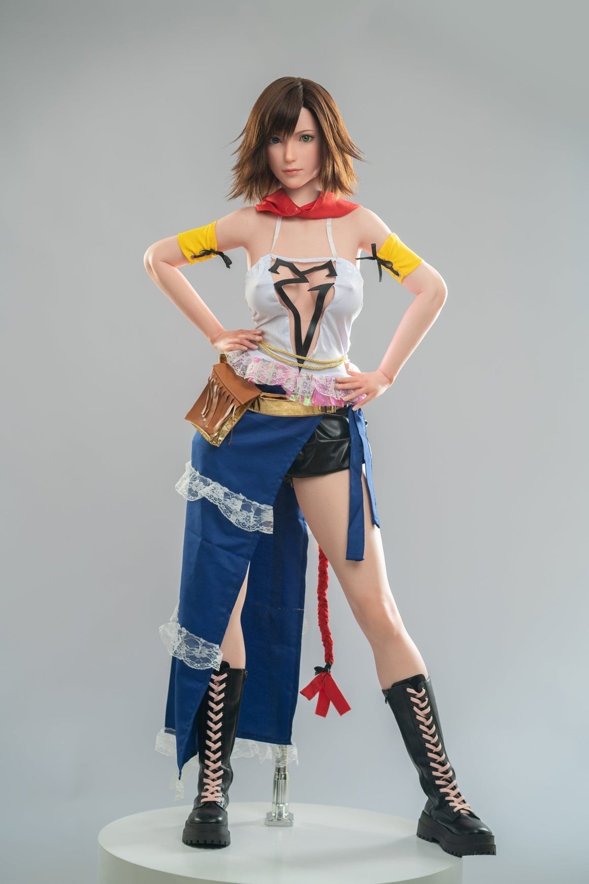 167cm/5ft6 D-cup Popular Final Fantasy X Silicone Sex Doll “Yuna” Game Lady