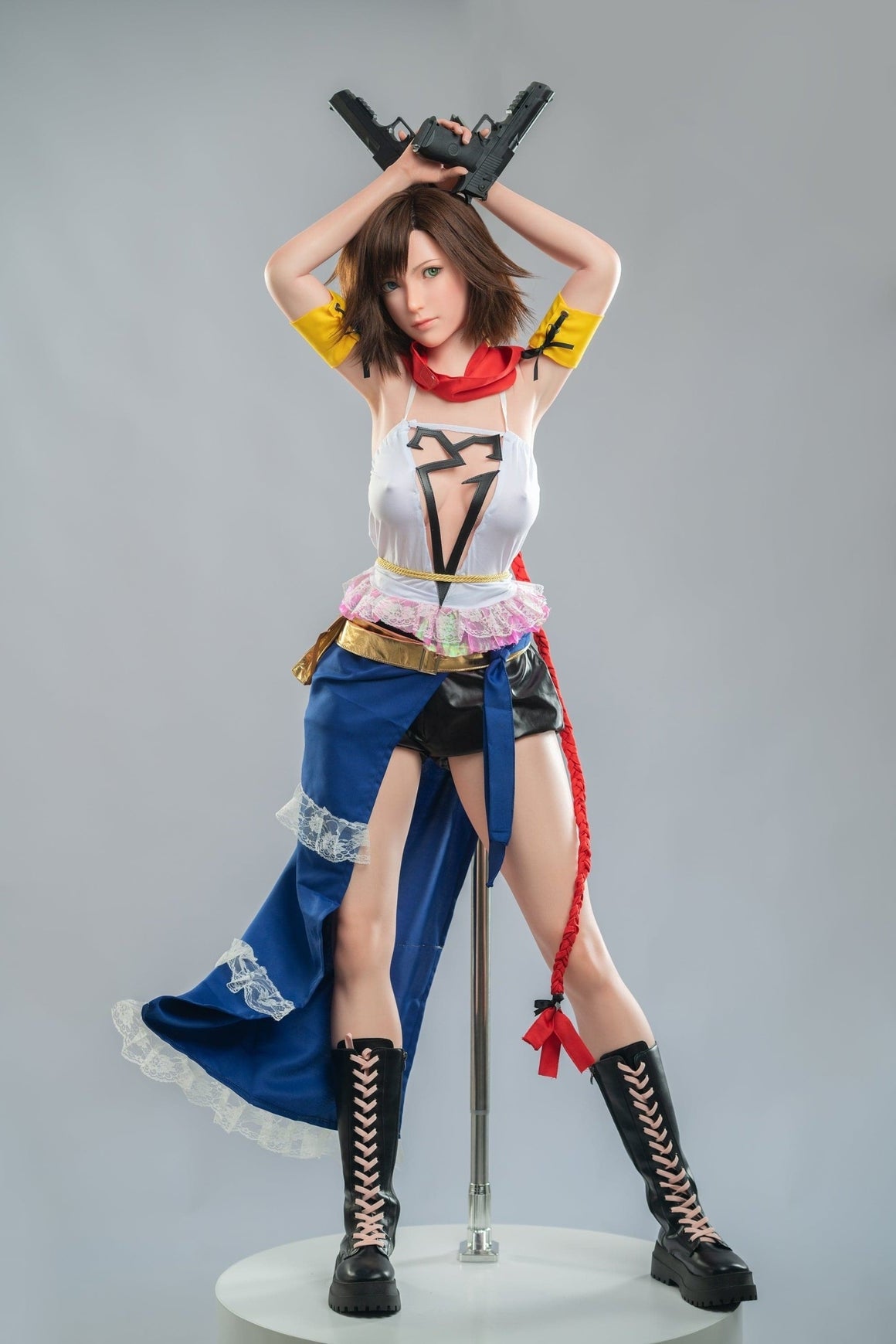 167cm/5ft6 D-cup Popular Final Fantasy X Silicone Sex Doll “Yuna” Game Lady