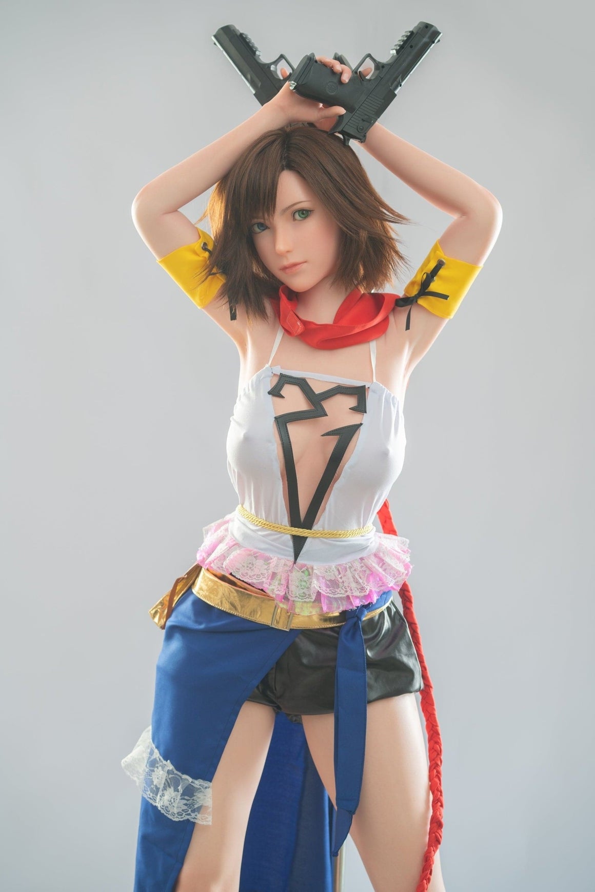 167cm/5ft6 D-cup Popular Final Fantasy X Silicone Sex Doll “Yuna” Game Lady