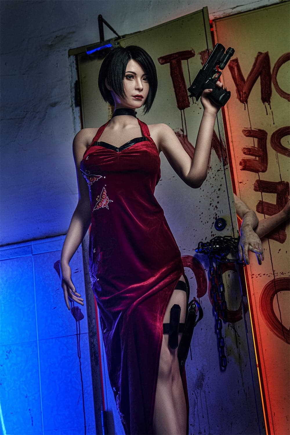 166cm/5ft5 E-cup Realistic Resident Evil Sex Doll Ada Wong Game Lady