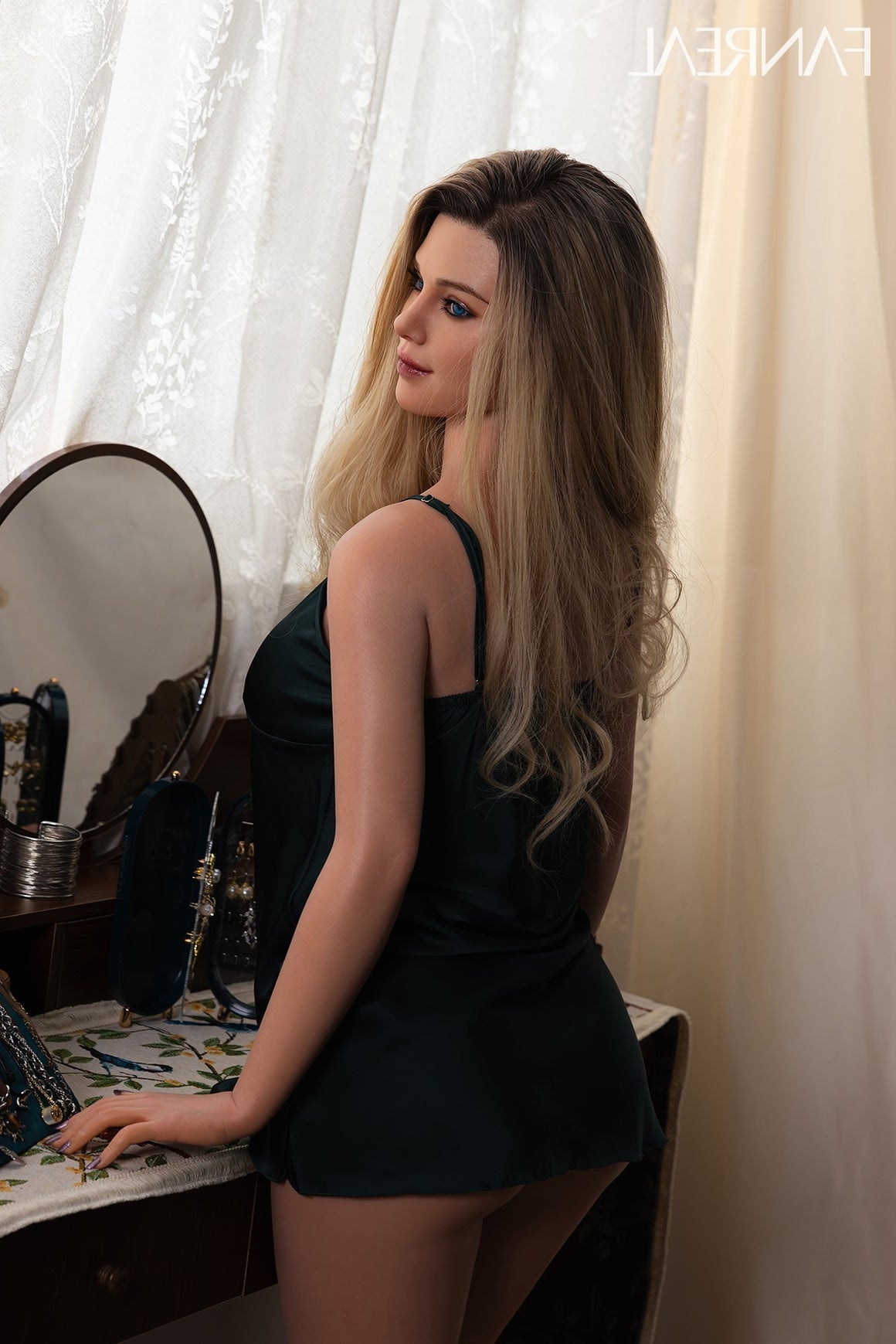 Eu In Stock 155cm 5ft1 F Cup Fanreal Big Boobs Silicone Real Sex Doll Maria Tan - F-cup Torso