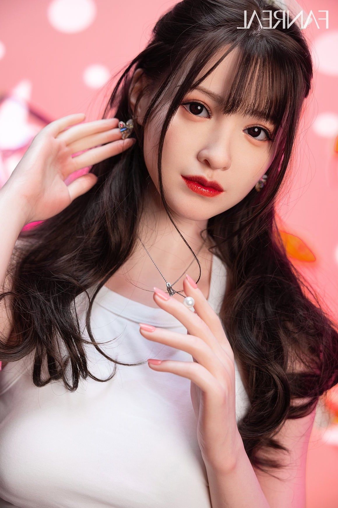 163cm/5ft4 C-cup Asian Tall Celebrity Silicone Lady Sex Doll – Josie F Torso Fanreal