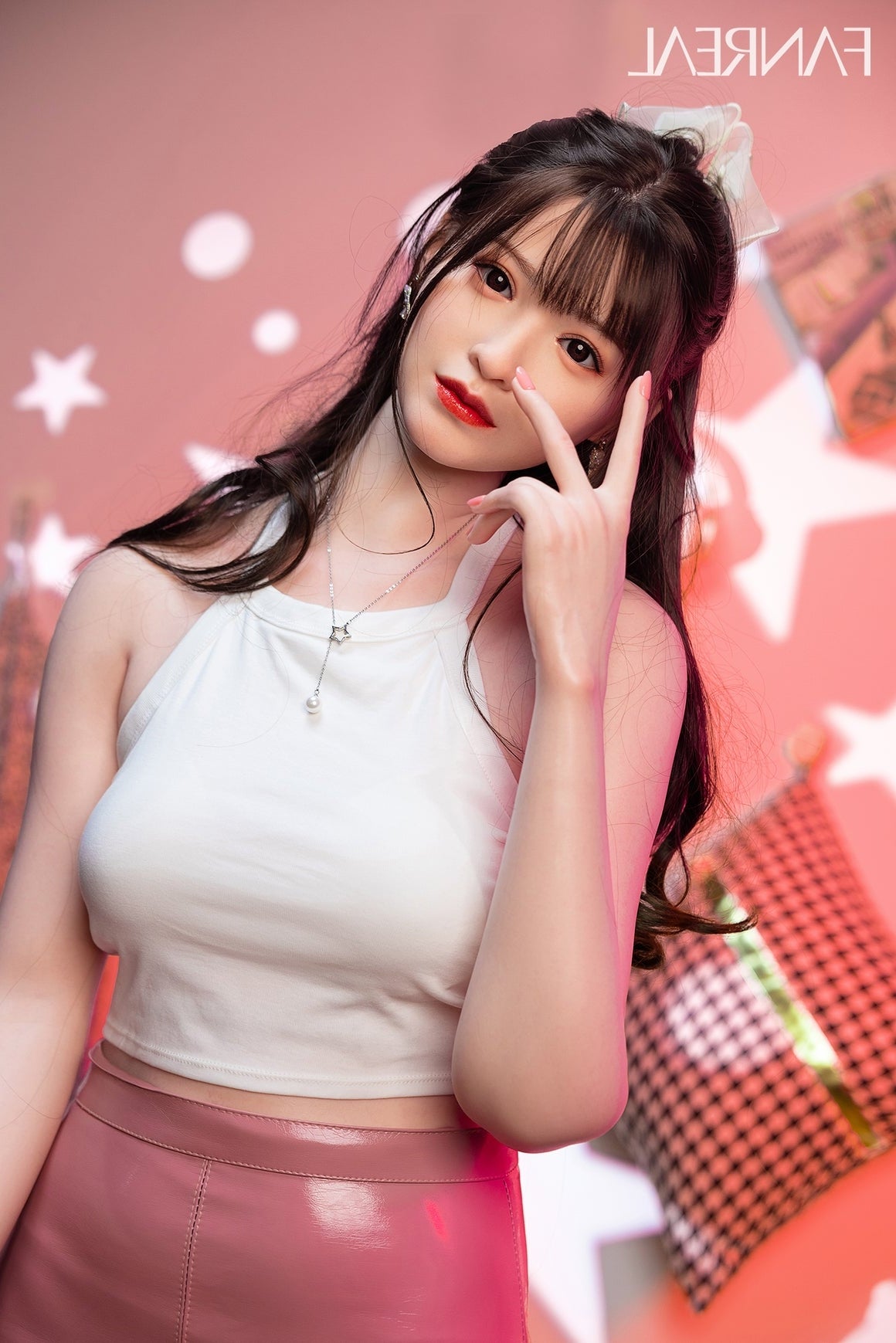 163cm/5ft4 C-cup Asian Tall Celebrity Silicone Lady Sex Doll – Josie F Torso Fanreal