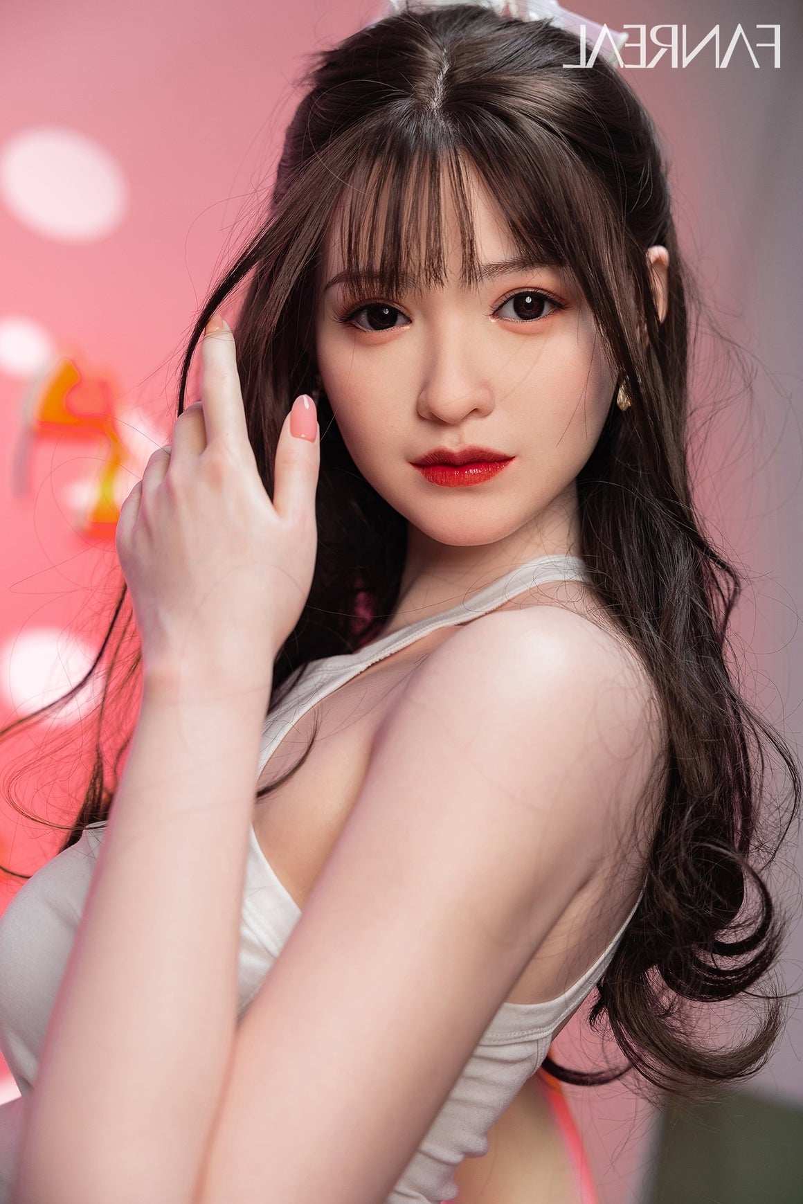 163cm/5ft4 C-cup Asian Tall Celebrity Silicone Lady Sex Doll – Josie F Torso Fanreal