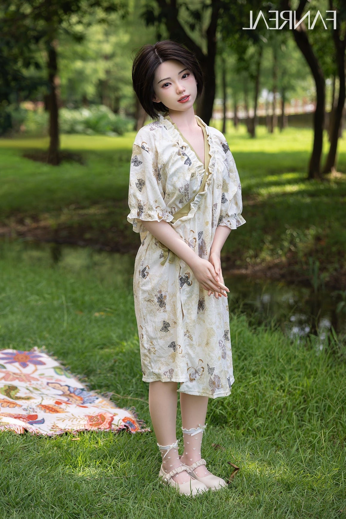 153cm/5ft B-cup Short Hair Japanese Silicone Sex Doll - Molly ROS Fair Torso Fanreal