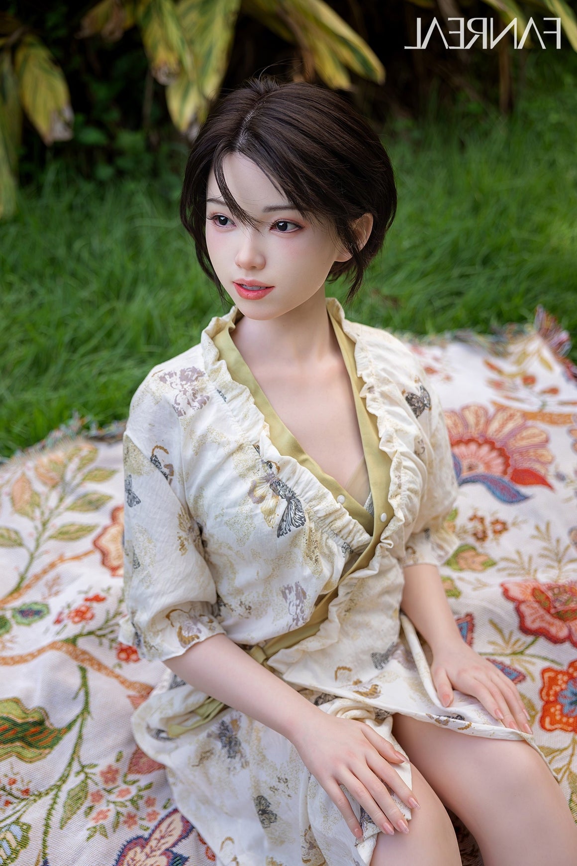 153cm/5ft B-cup Short Hair Japanese Silicone Sex Doll - Molly ROS Fair Torso Fanreal