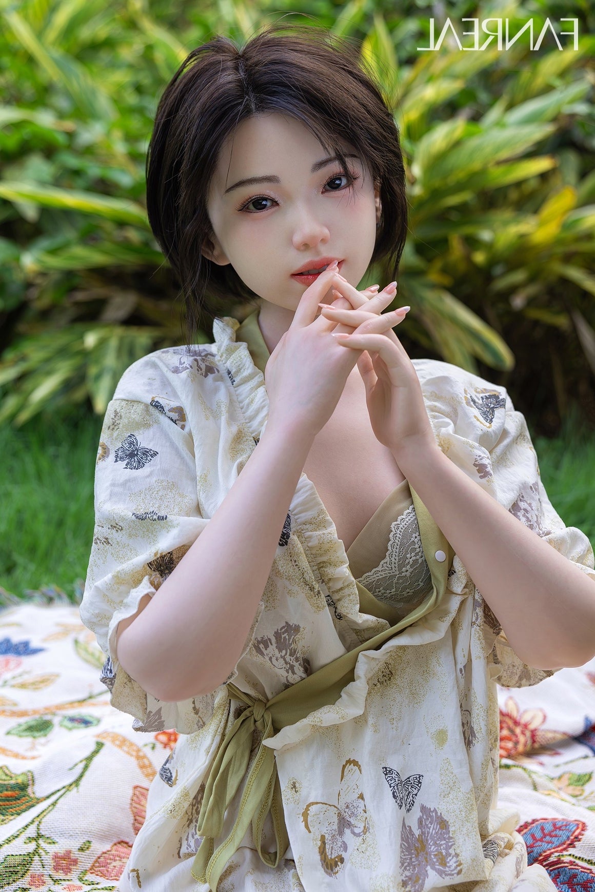 153cm/5ft B-cup Short Hair Japanese Silicone Sex Doll - Molly ROS Fair Torso Fanreal