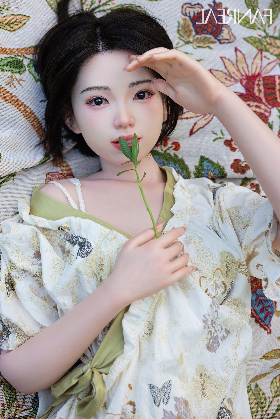 153cm/5ft B-cup Short Hair Japanese Silicone Sex Doll - Molly ROS Fair Torso Fanreal