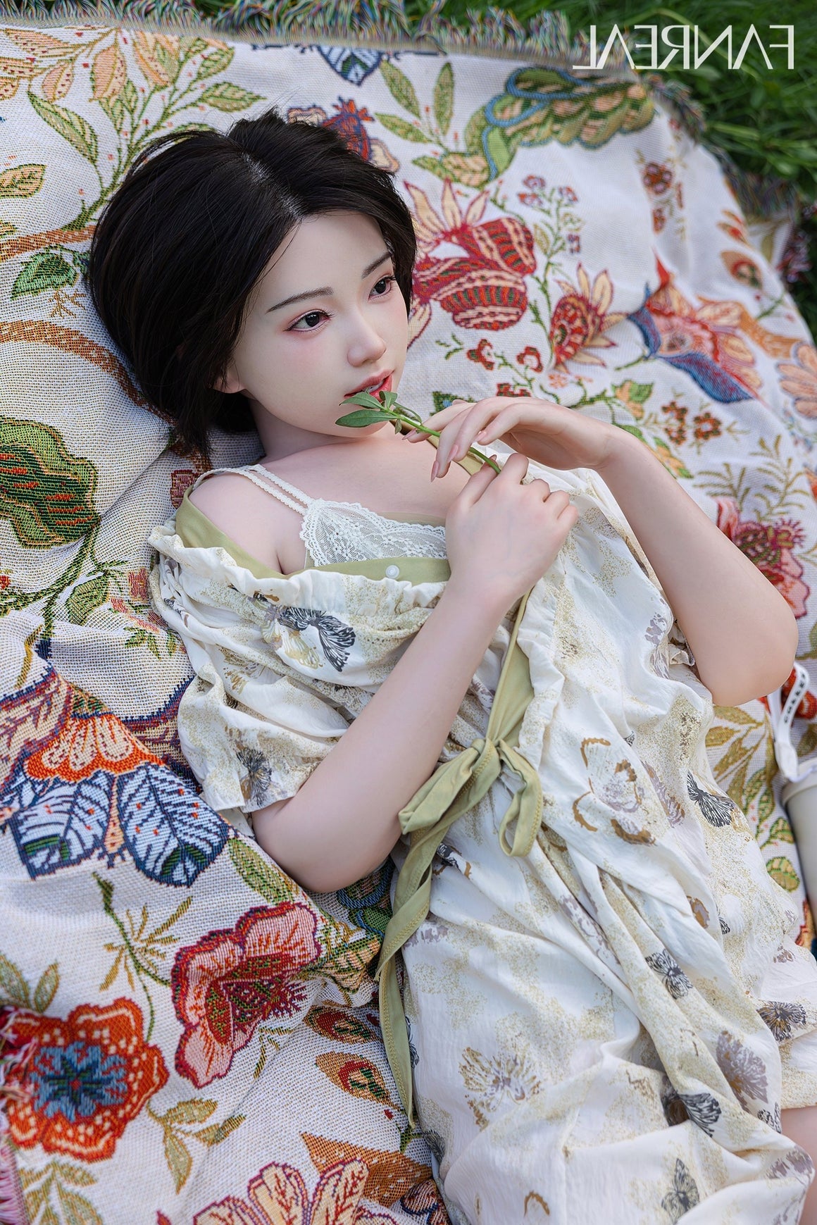 153cm/5ft B-cup Short Hair Japanese Silicone Sex Doll - Molly ROS Fair Torso Fanreal