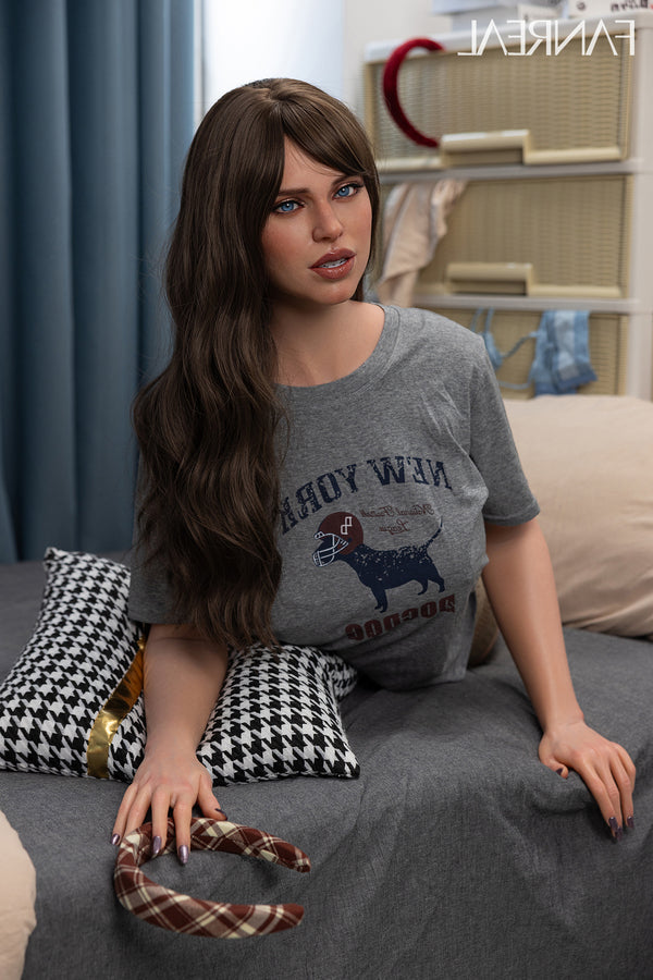 EU In Stock - 95cm/3ft1 G-cup Silicone Torso Sex Doll – Gina ROS Tan Fanreal