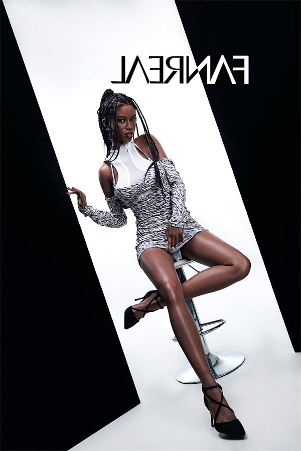 173cm/5ft8 D-cup Silicone Black Sex Doll – Ellie ROS Cocoa Fanreal