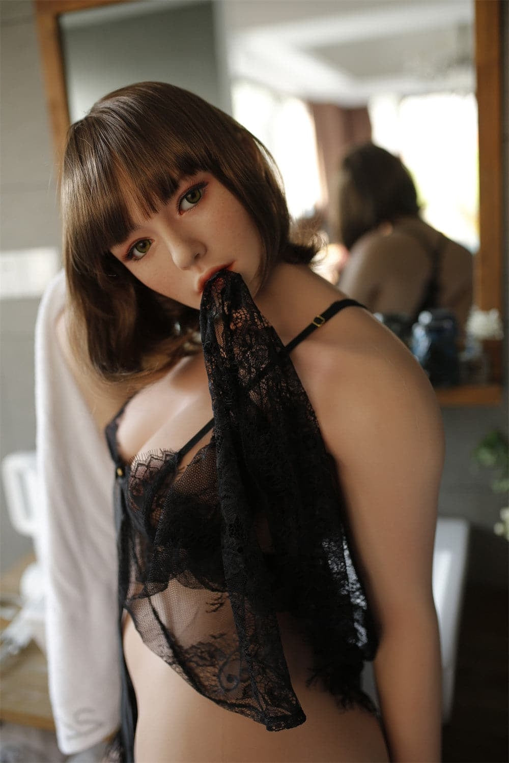 165cm/5ft5 D-cup Asian Silicone Head Sex Doll – Essence Starpery