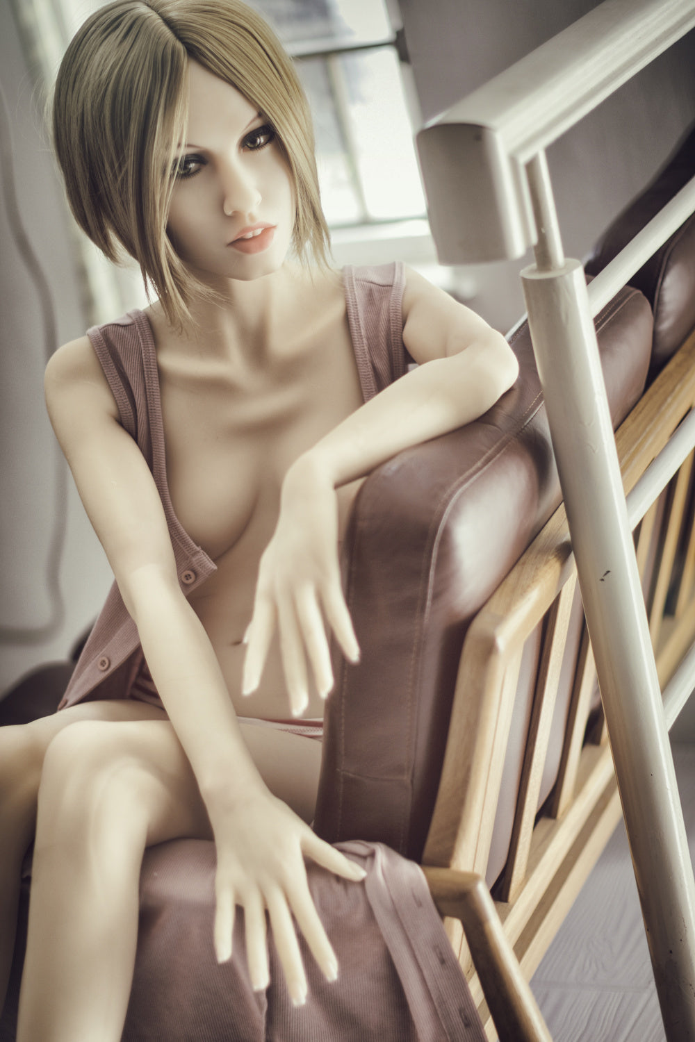 168cm/5ft6 A-cup Skinny TPE Sex Doll with #162 WM