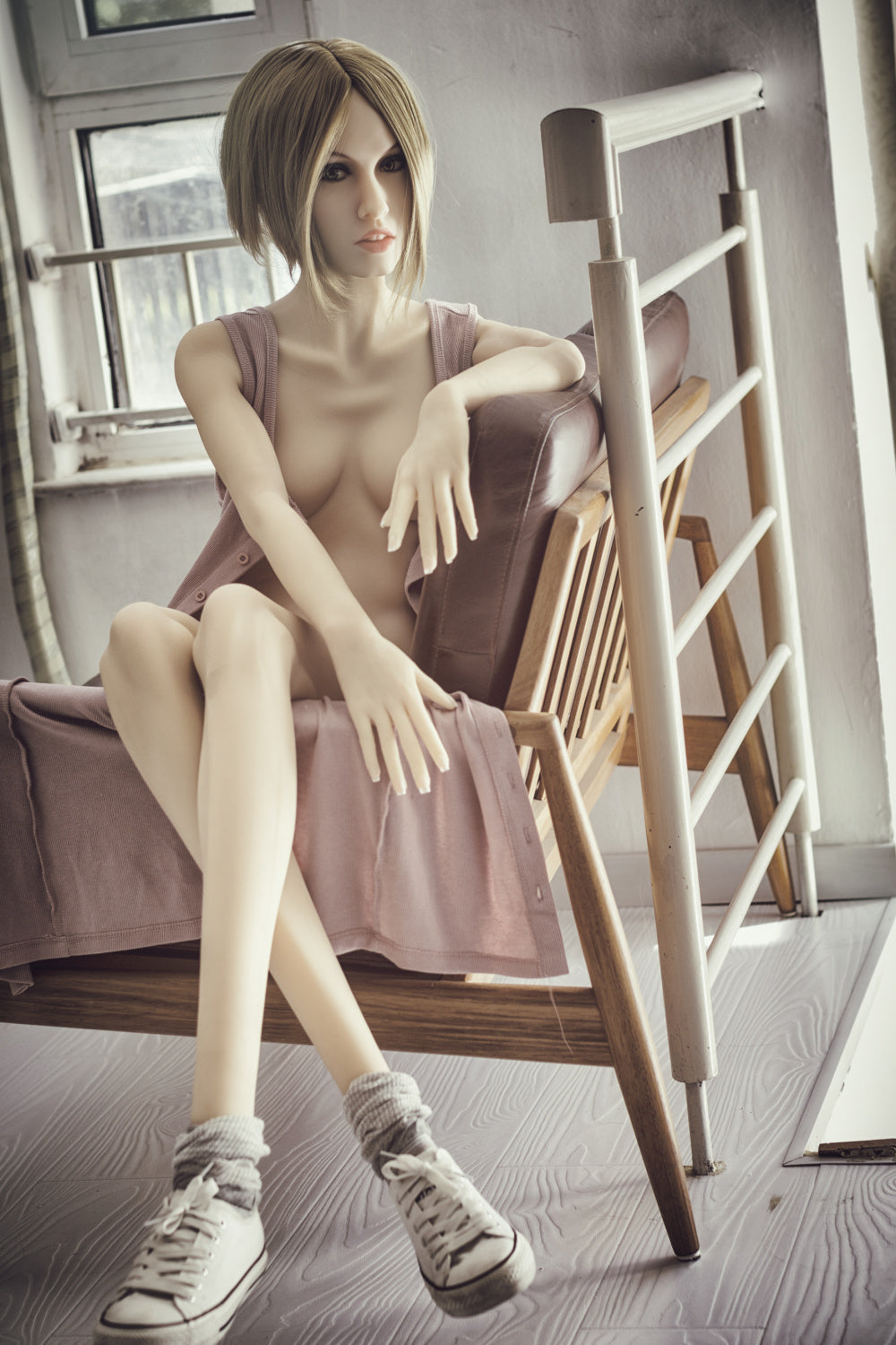 168cm/5ft6 A-cup Skinny TPE Sex Doll with #162 WM