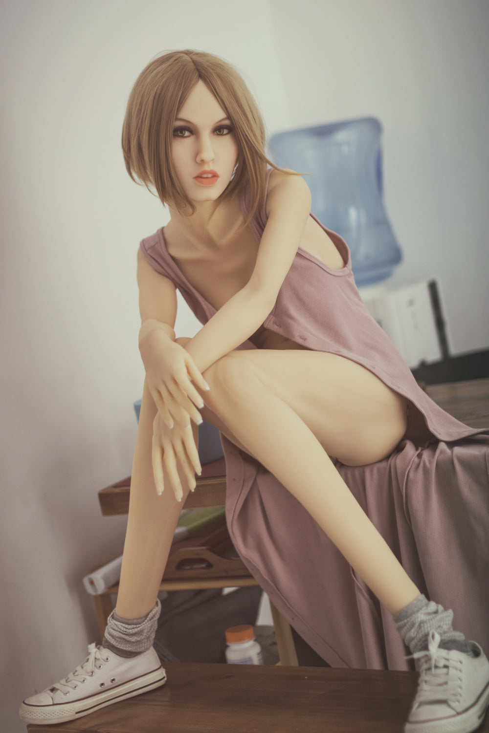 168cm/5ft6 A-cup Skinny TPE Sex Doll with #162 WM