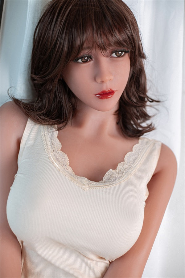 US In Stock - 158cm/5ft2 Medium Breast Blonde Sex Doll - #45 H-cup TPE Aibei