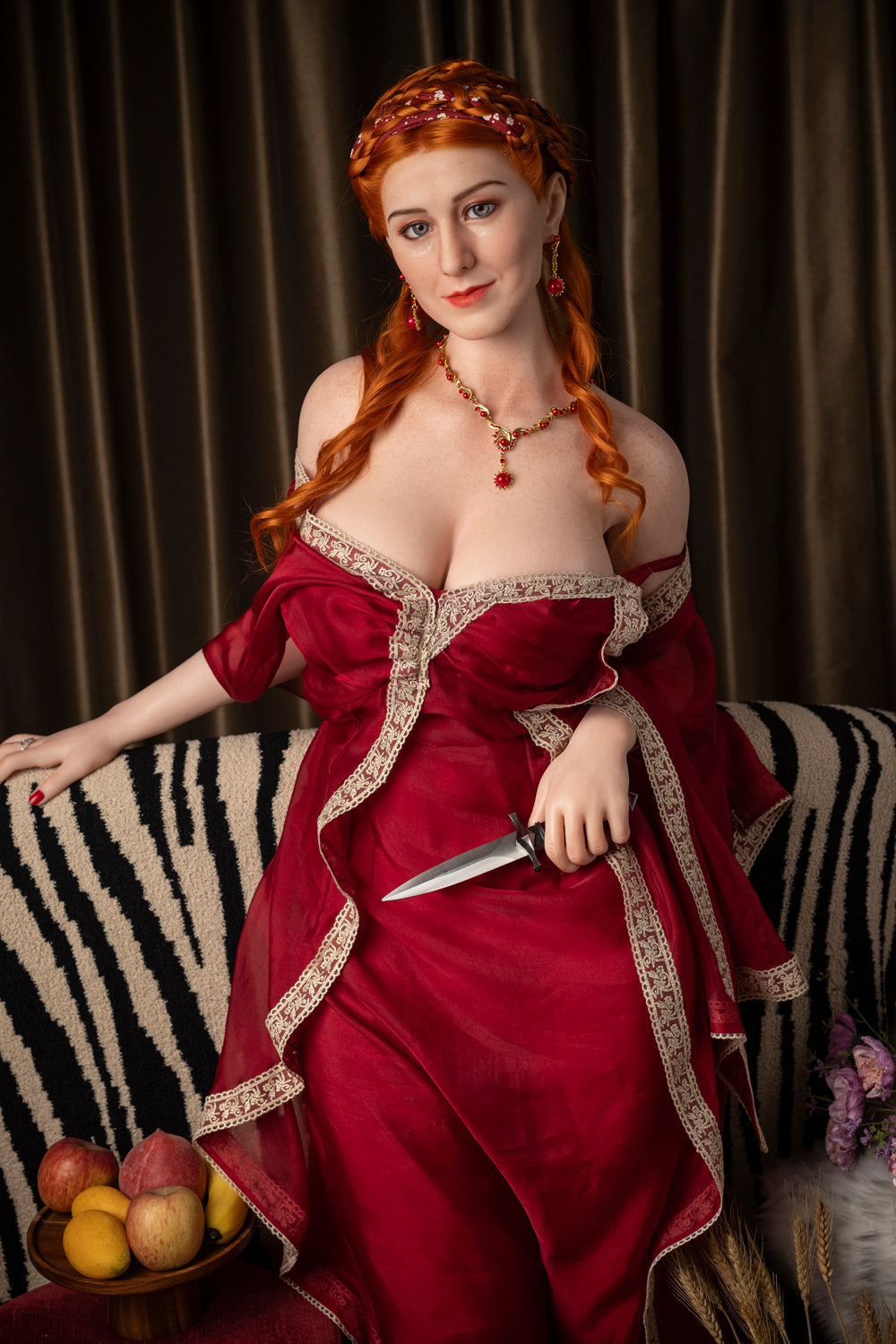 165cm/5ft5 G-cup BBW Big Booty Silicone Head Sex Doll – Lucretia Starpery