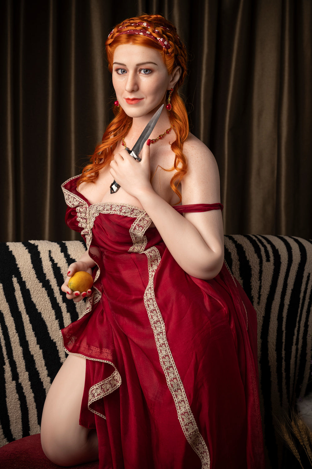 165cm/5ft5 G-cup BBW Big Booty Silicone Head Sex Doll – Lucretia Starpery