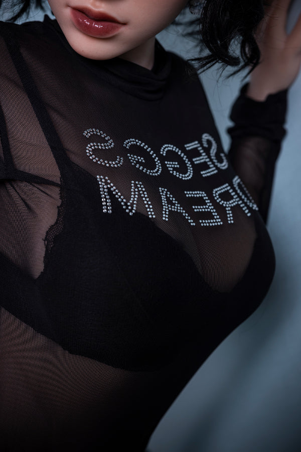 170cm/5ft7 D-Cup Hybrid/ Silicone Sex Doll with ROS Head M10 JX