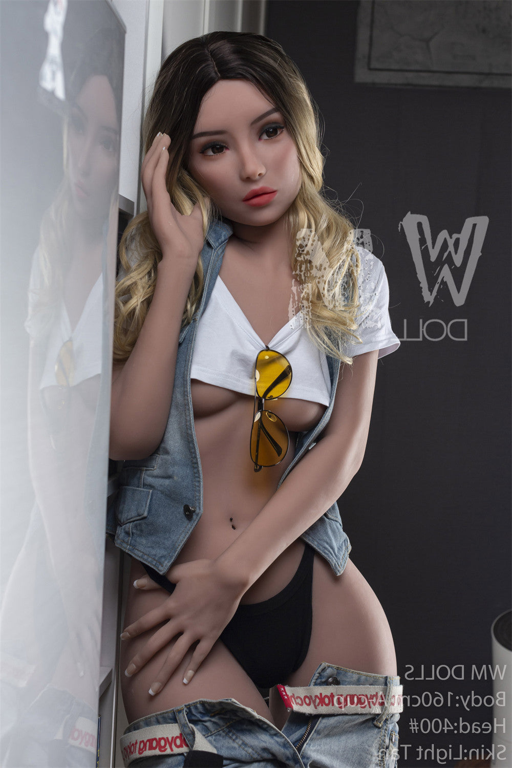 160cm/5ft3 A-Cup Beautiful TPE Sex Doll with #400 Head WM